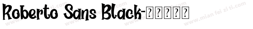 Roberto Sans Black字体转换